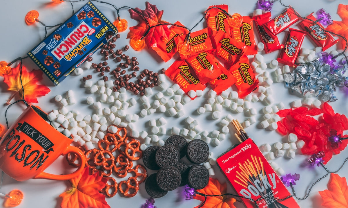 a group of candy