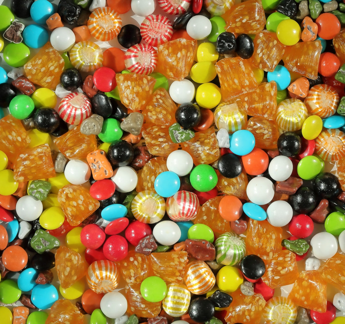 A colorful assortment of candies and sweets.