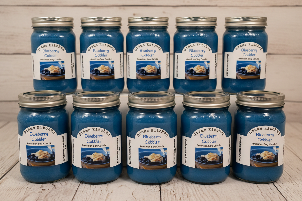 10 Blueberry Cobbler Candles