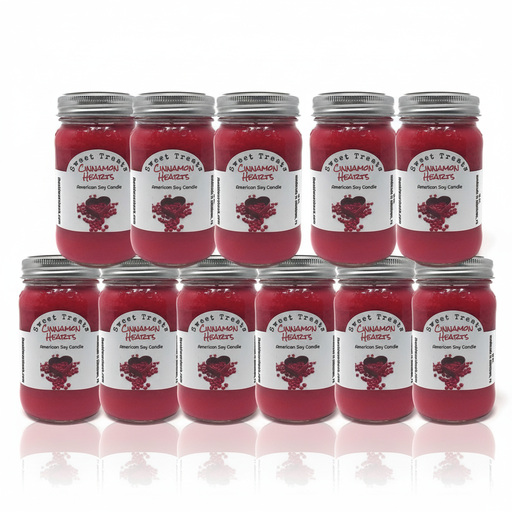 10 Cinnamon Hearts Candles