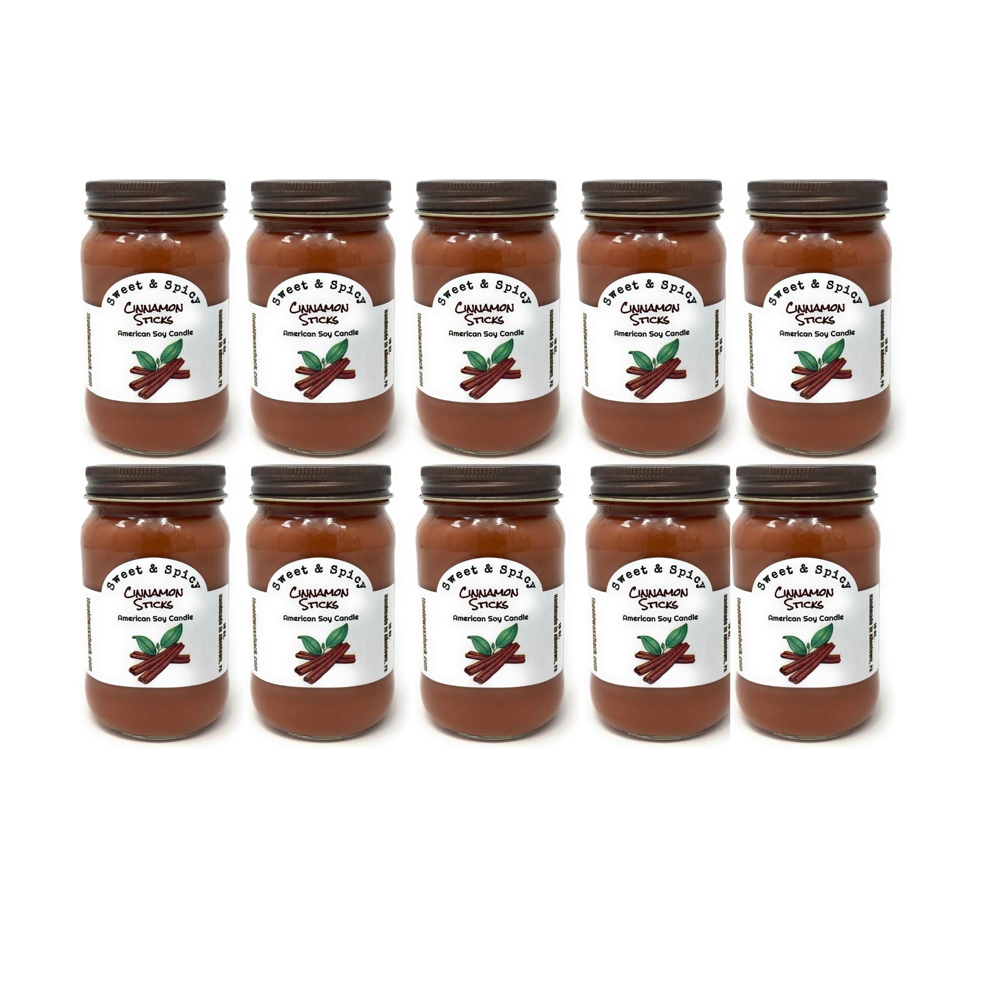 Cinnamon Sticks Soy Candle | 16 oz Hand-Poured Mason Jar