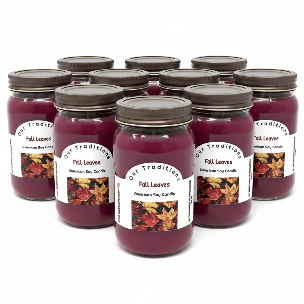 10 Fall Leaves Candles