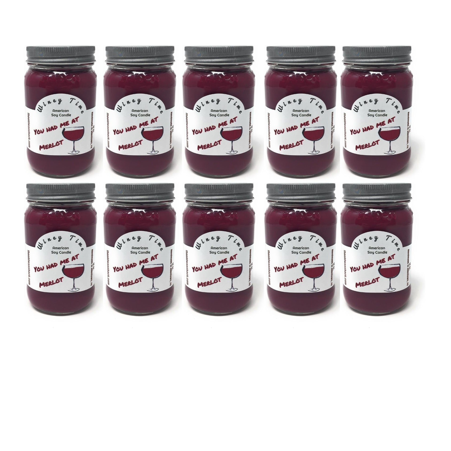 You Had Me At Merlot | Wine Scented Soy Candle 16 Oz. Mason Jar