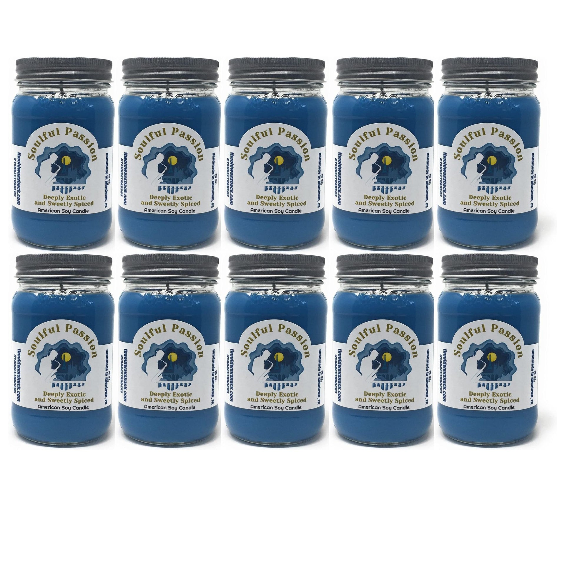 Soulful Passion Soy Candle | 16 oz Mason Jar | Exotic Sweet & Spicy