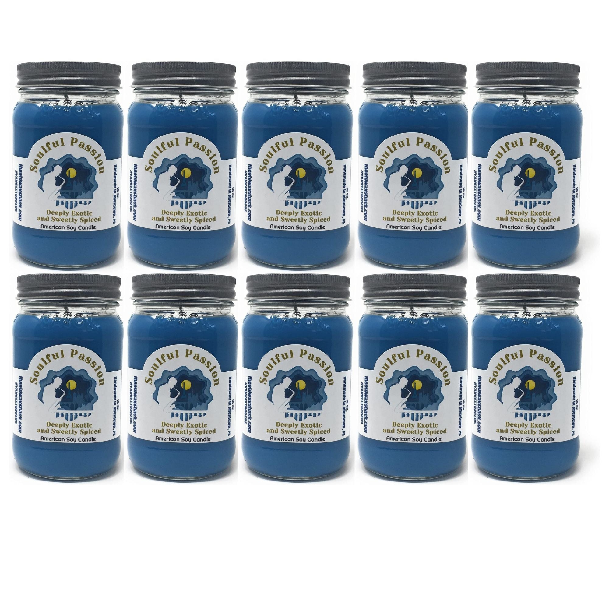 Soulful Passion Soy Candle | 16 oz Mason Jar | Exotic Sweet & Spicy