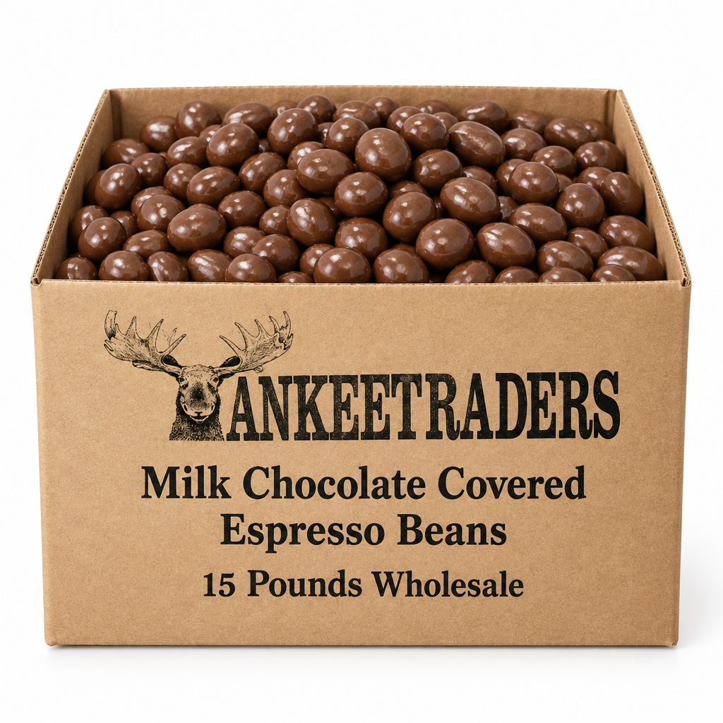 15-pound Milk Chocolate Espresso Beans wholesale kraft box