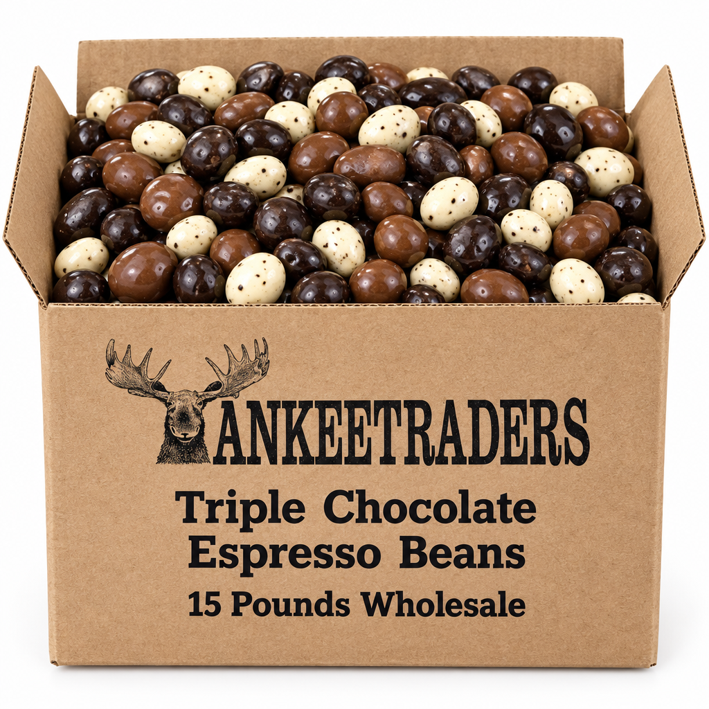 15-pound Triple Chocolate Espresso Beans wholesale kraft box