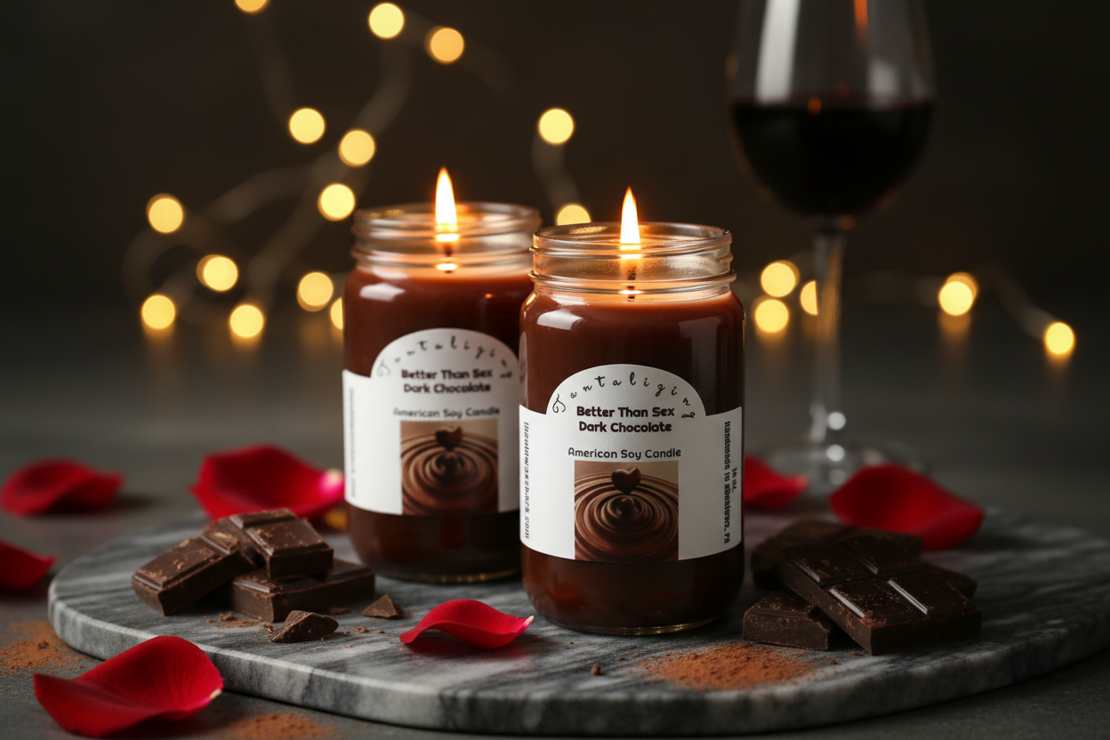 2 Better Than Sex Dark Chocolate Candles