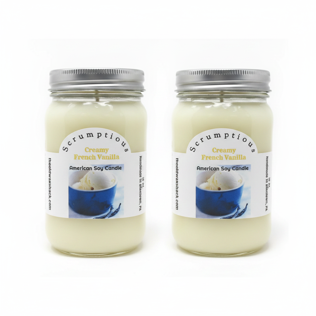 2 Creamy French Vanilla Candles