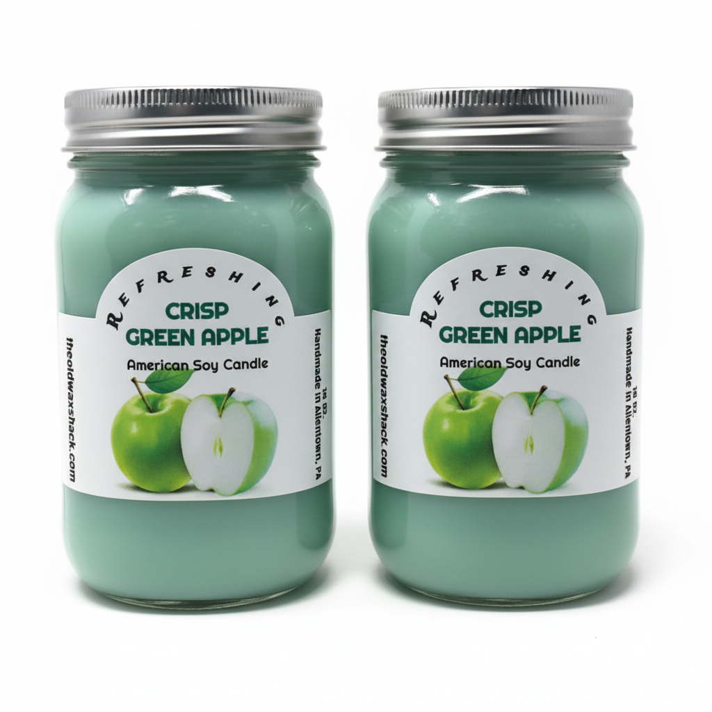 2 Crisp Green Apple Candles