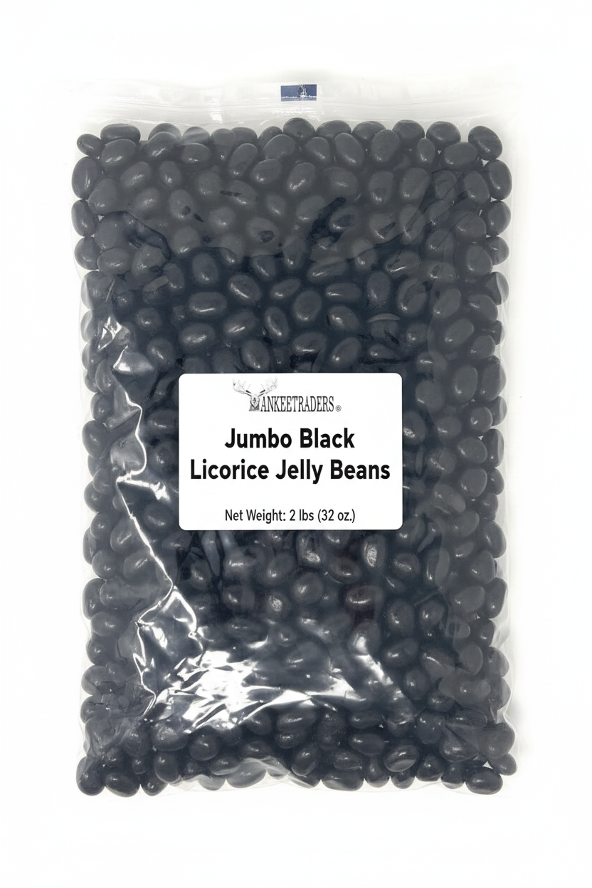 2 lb Jumbo Black Licorice Jelly Beans