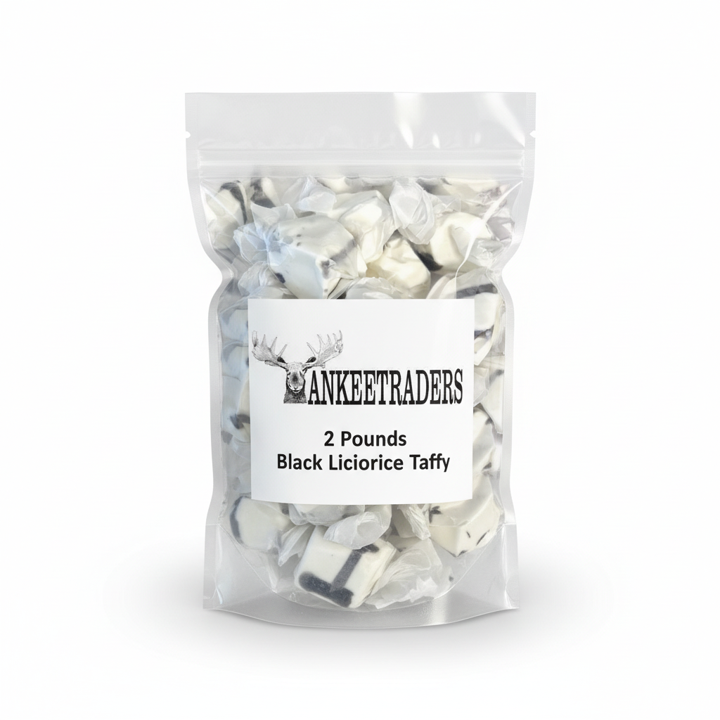 2-pound black licorice taffy