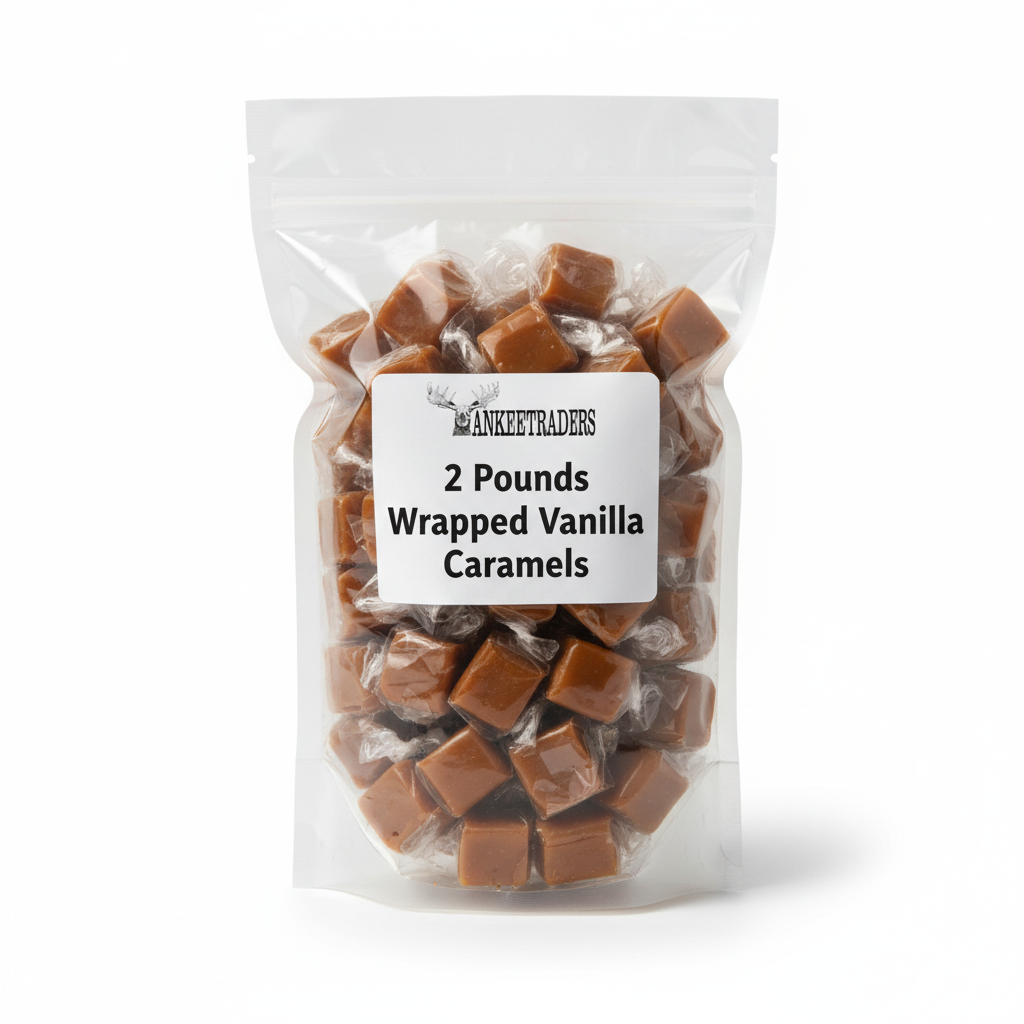2-pound wrapped vanilla caramels