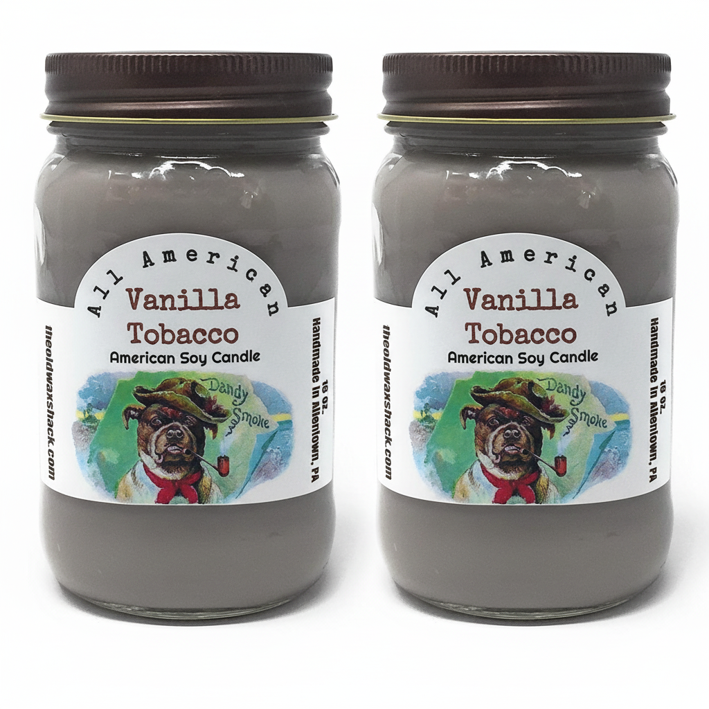 2 Vanilla Tobacco Candles