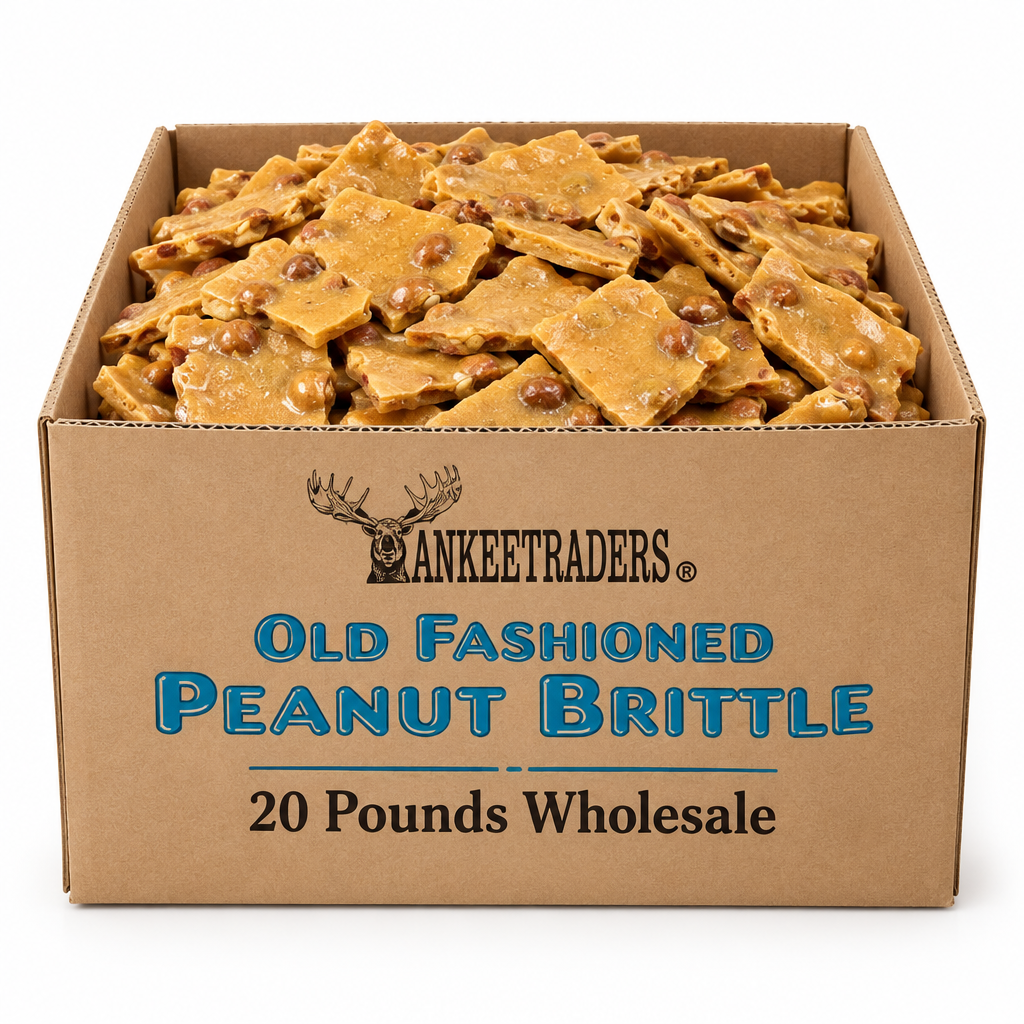 20-pound Old Fashioned Peanut Brittle wholesale kraft box