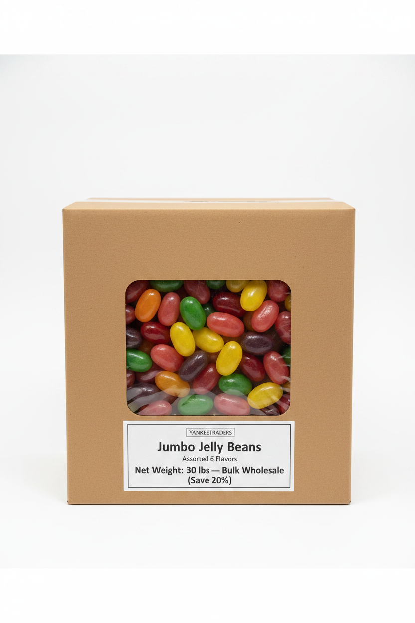 30 lb Wholesale Jumbo Assorted Jelly Beans