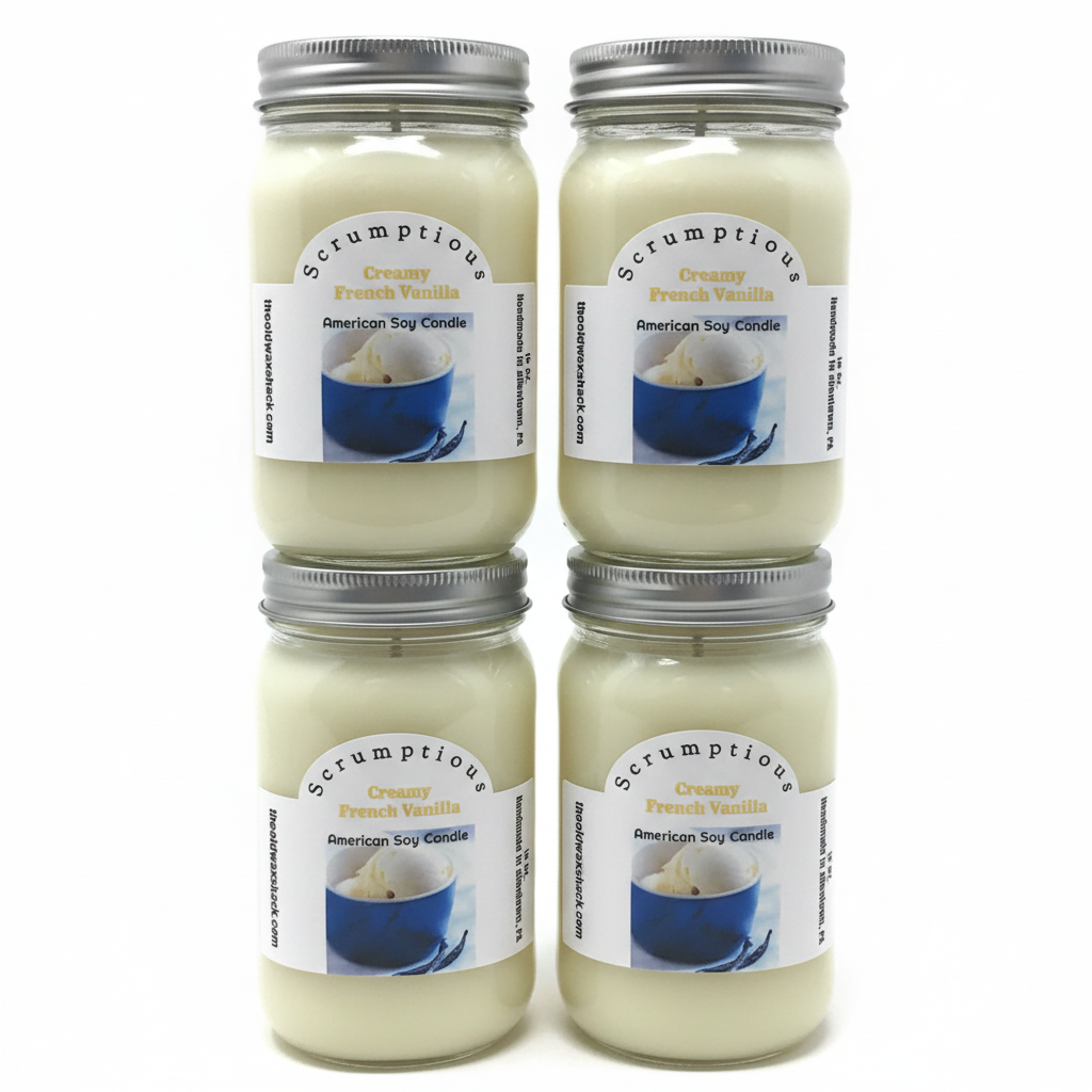 4 Creamy French Vanilla Candles
