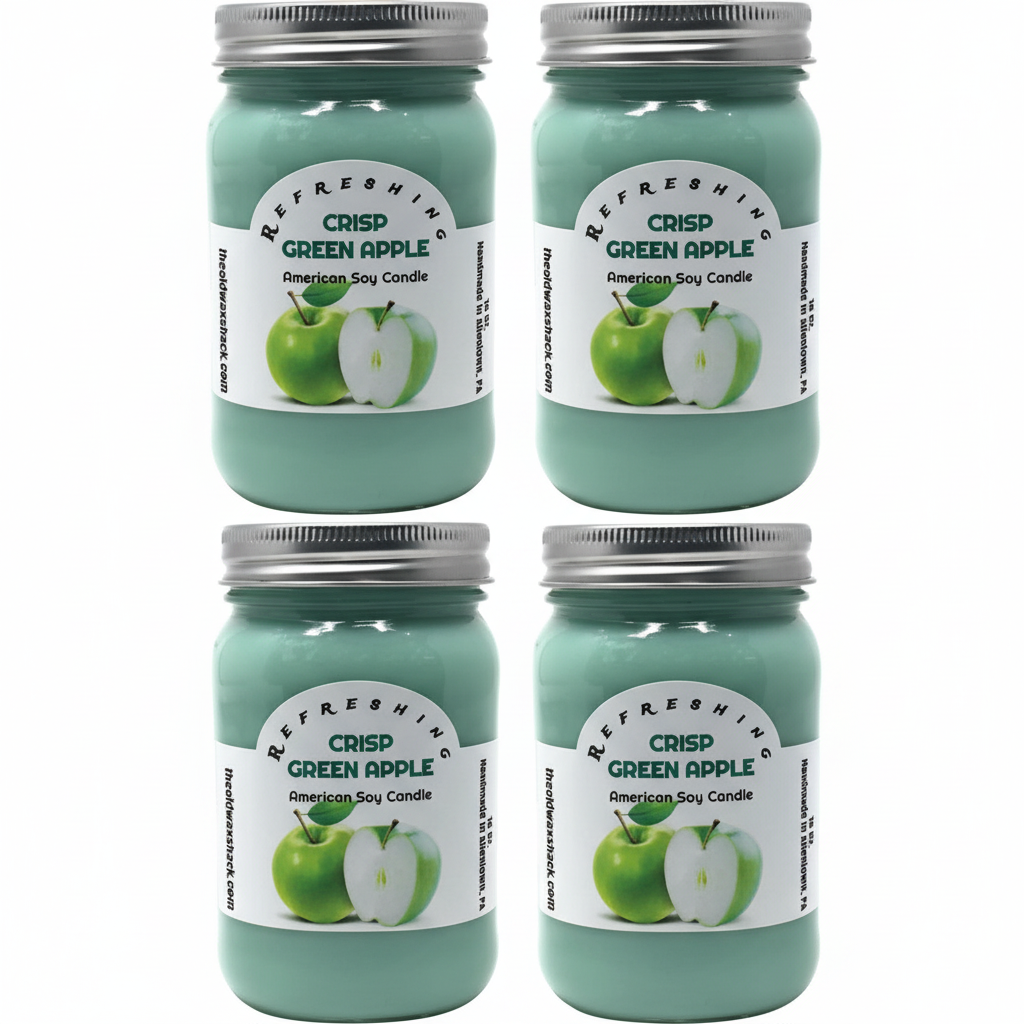 4 Crisp Green Apple Candles