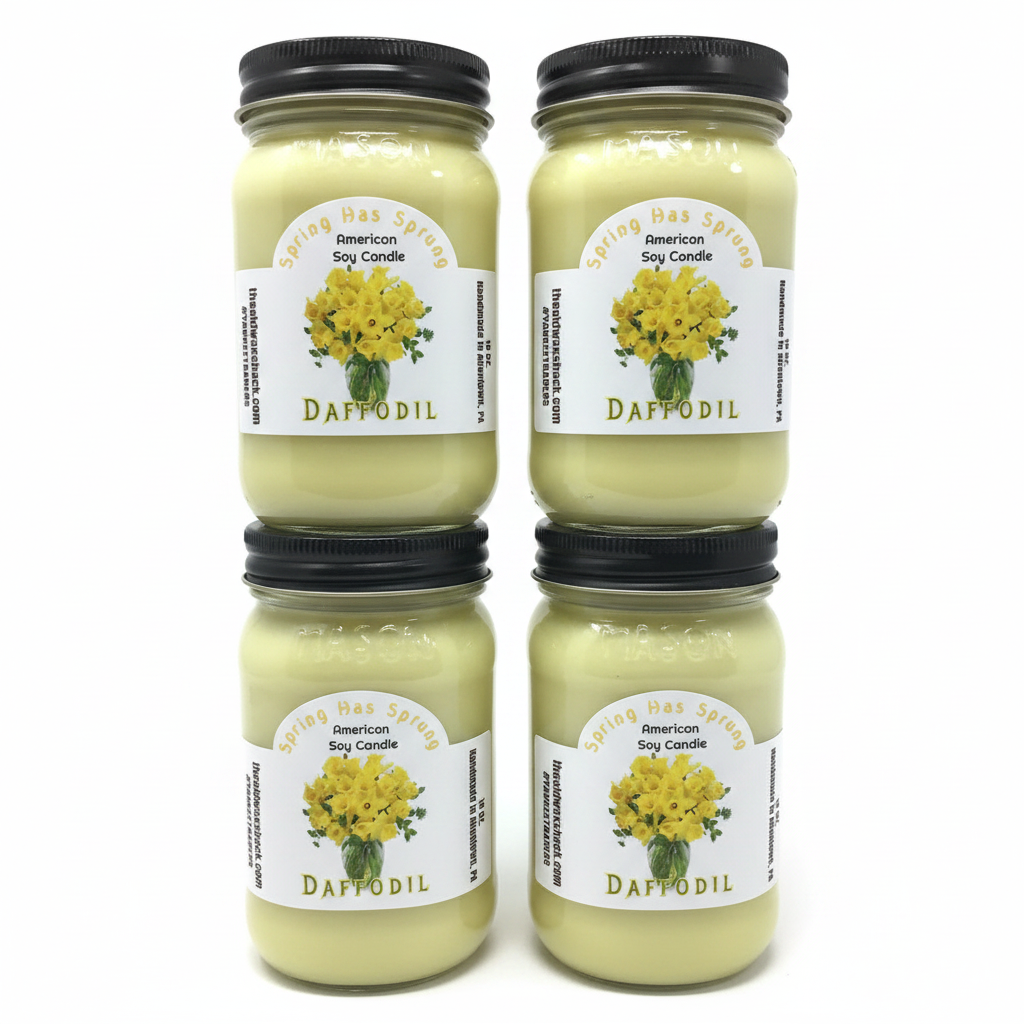 4 Daffodil Candles