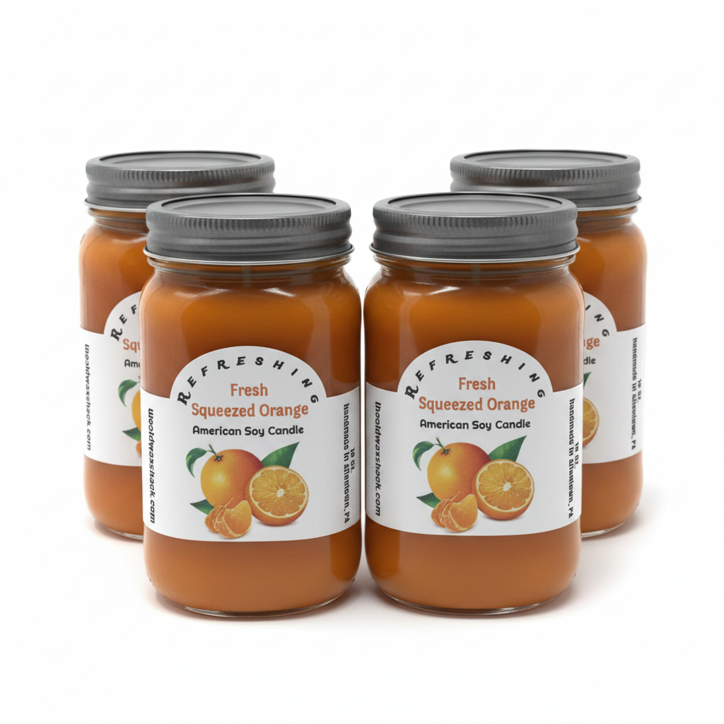 4 Fresh Squeezed Orange Candles