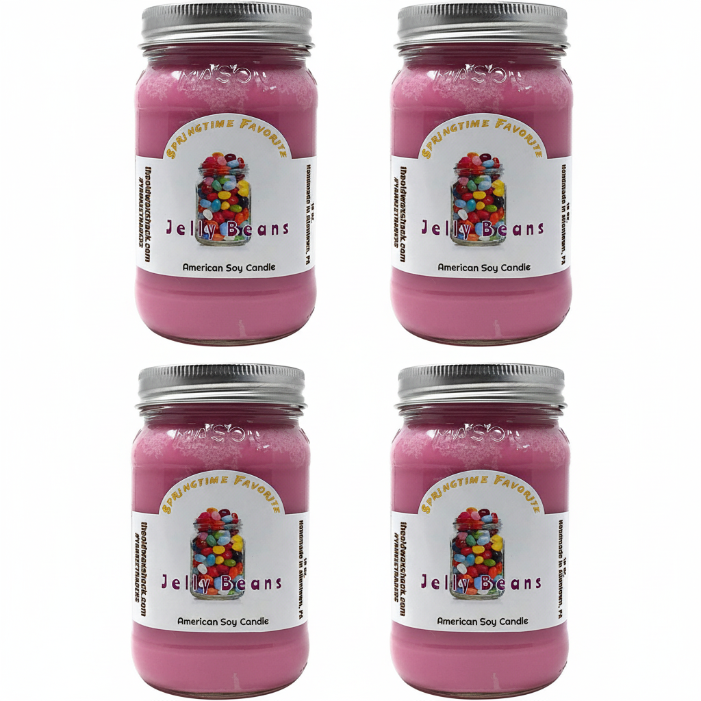 4 Jelly Beans Candles