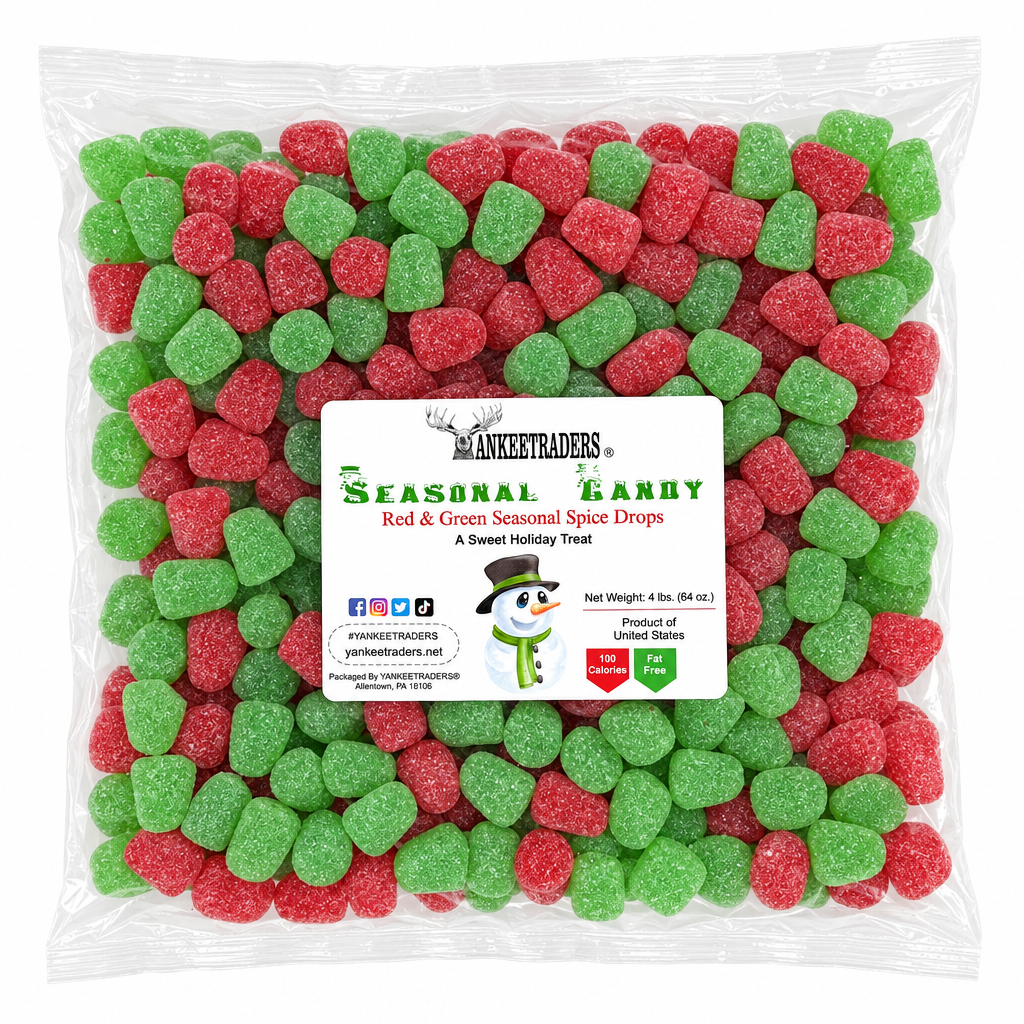 4 lb red and green spice drops bag
