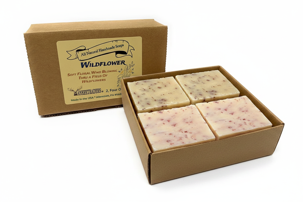 4 Pack Kraft Box - All Light Wildflower Soaps