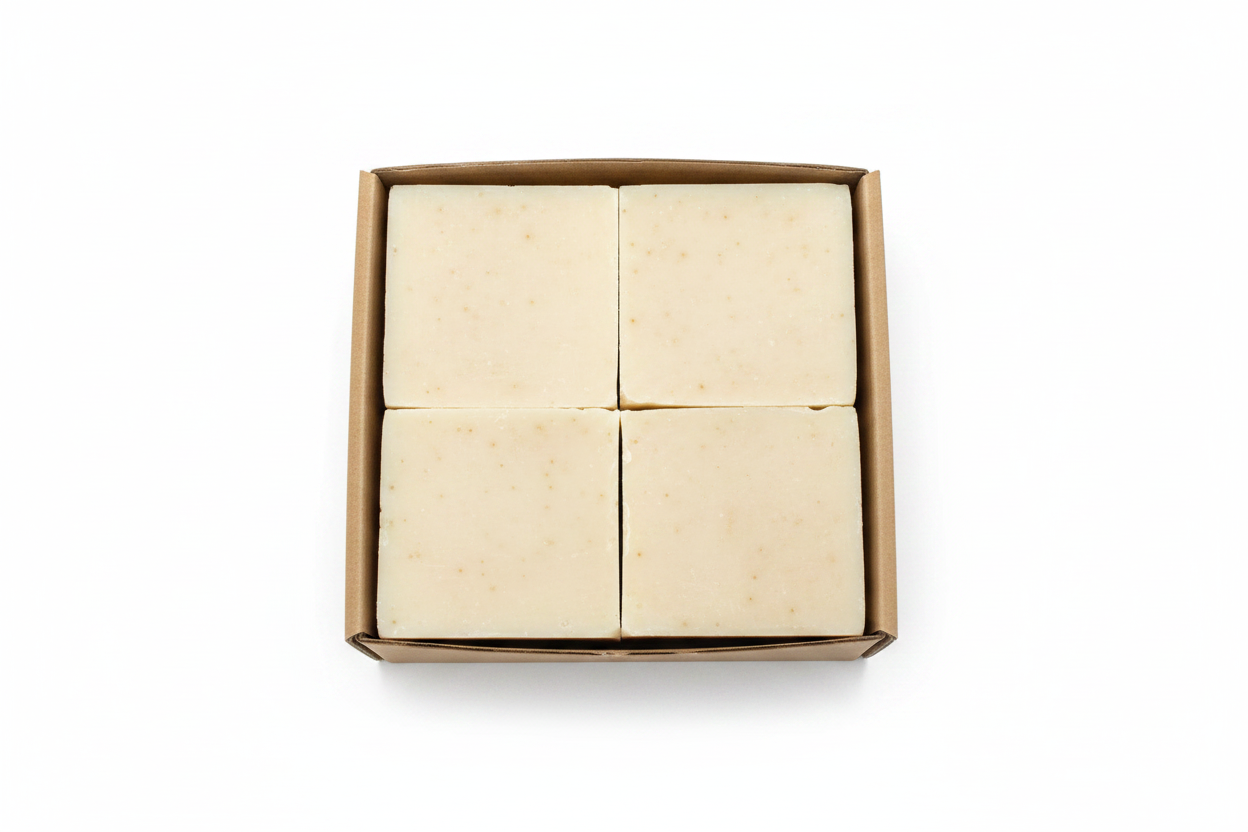4 Pack Kraft Box with Label