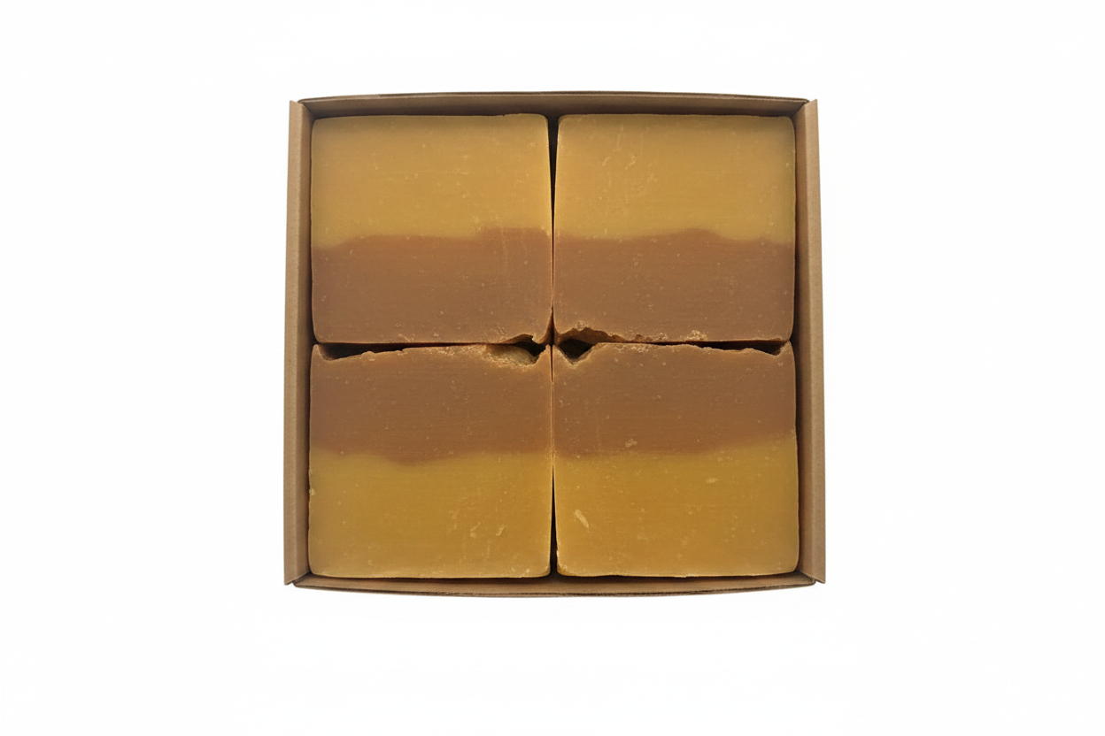 4 Pack Kraft Box with Label