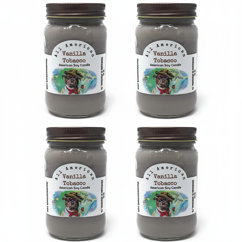 4 Vanilla Tobacco Candles
