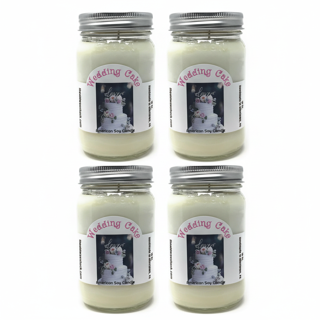 4 Wedding Cake Candles