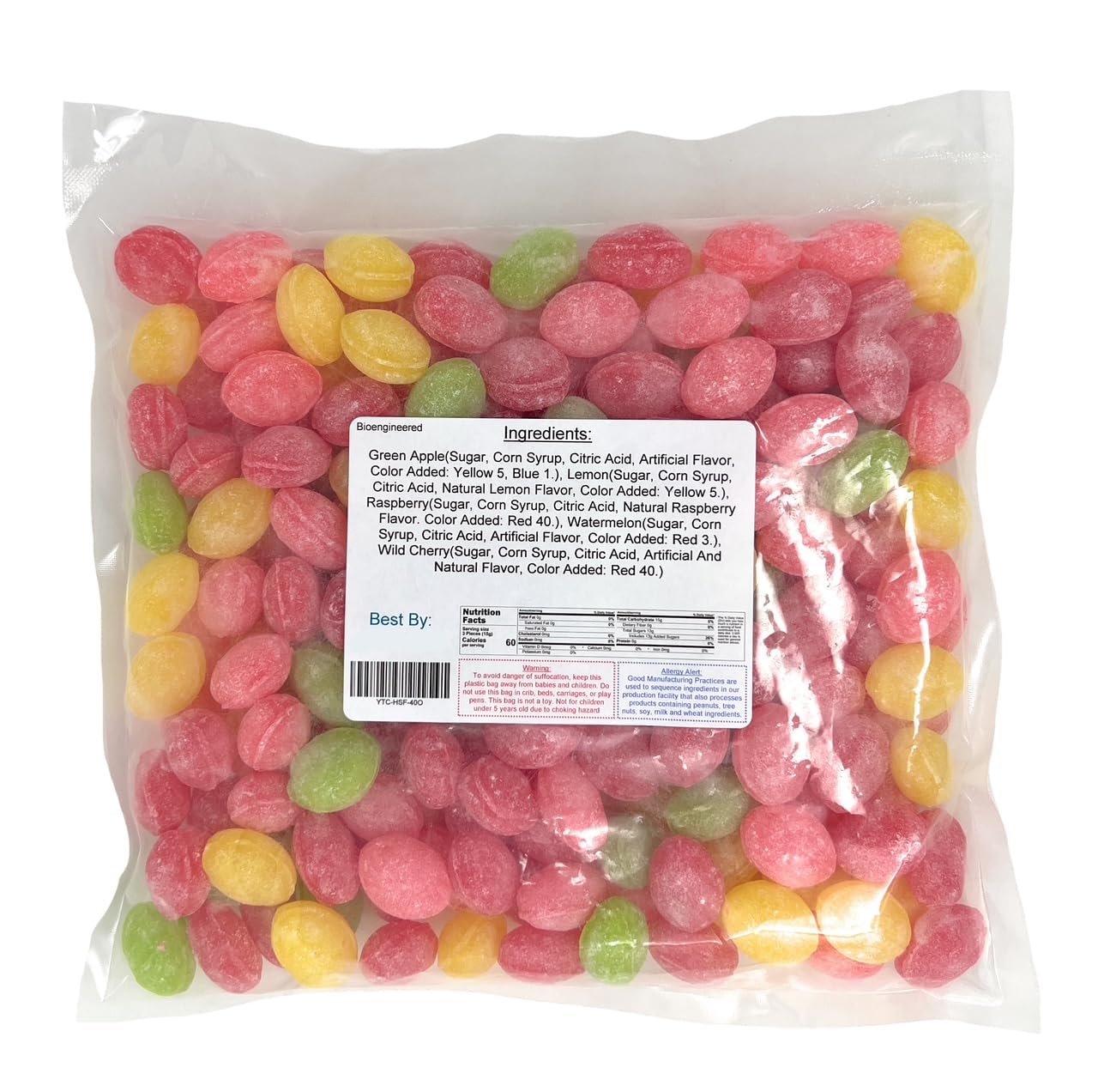 Sanded Assorted Fruit Hard Candy Drops