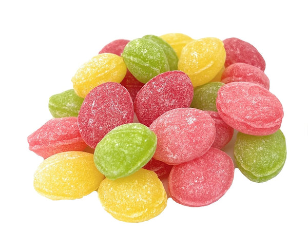 Sanded Assorted Fruit Hard Candy Drops | 5 Flavors | Bulk 2.5, 4 & 10 lb