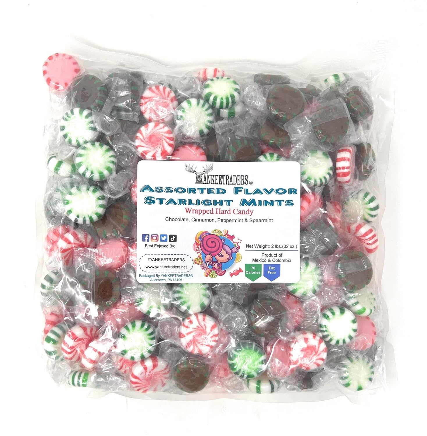 Starlight Mints, Assorted | 4 Flavor Mix | Individually Wrapped Bulk