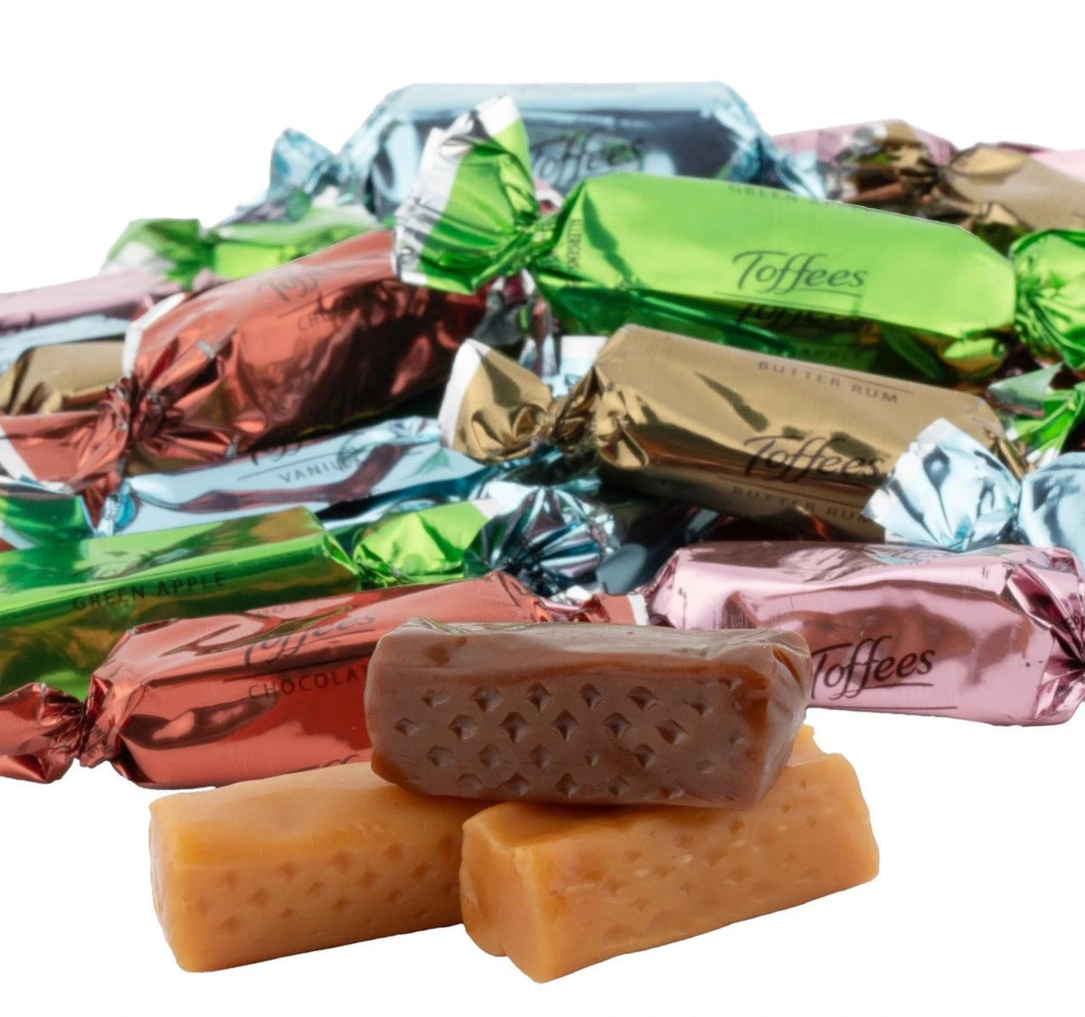 Assorted Fancy Toffees, Individually Wrapped, Bulk & Wholesale