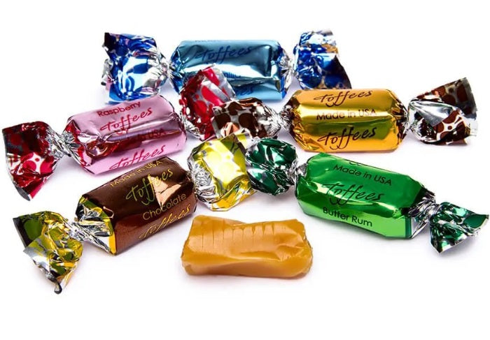 Assorted Fancy Toffees, Individually Wrapped, Bulk & Wholesale