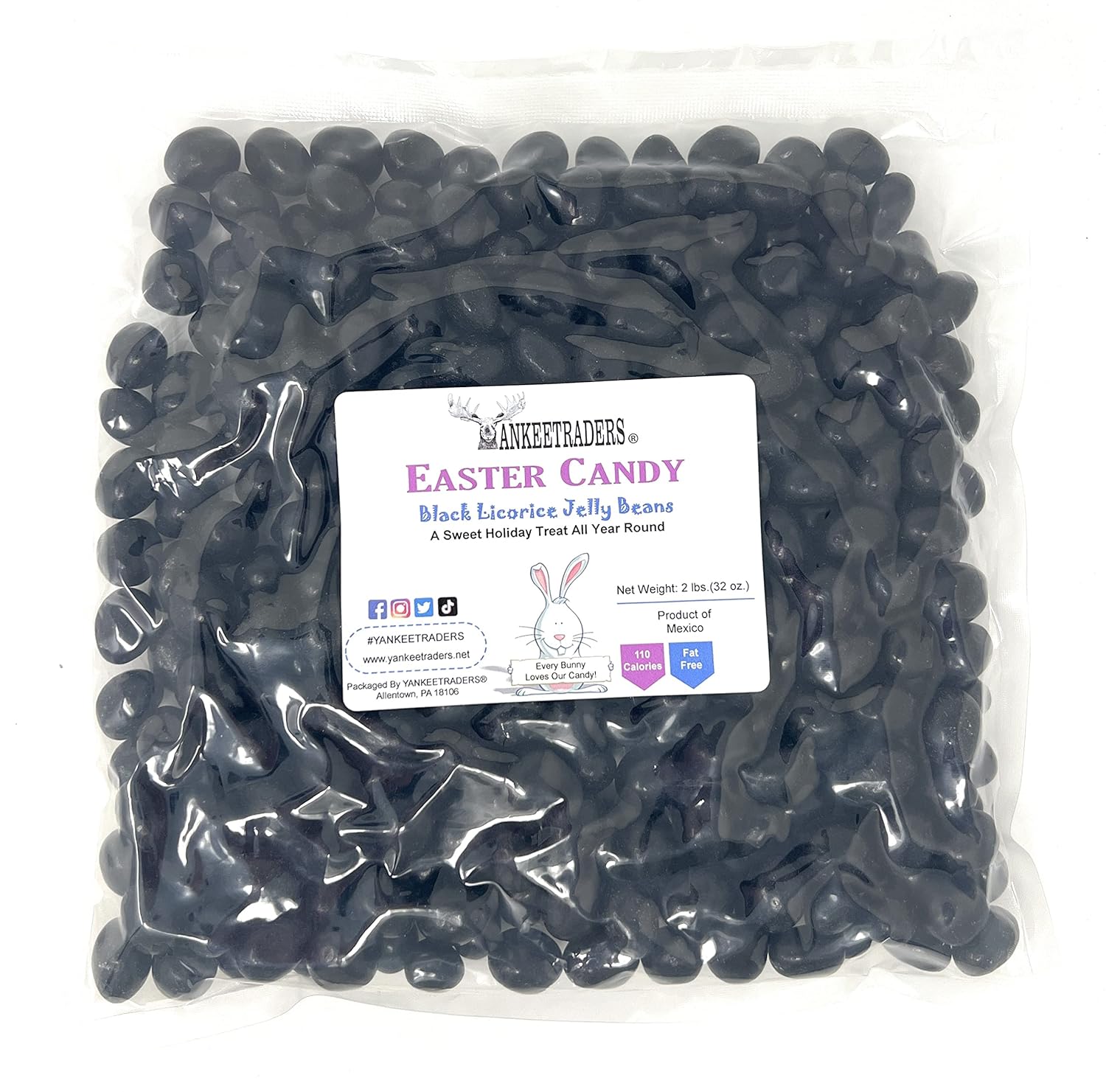 Black Licorice Jelly Beans - Traditional Authentic Flavor, Bulk Wholesale