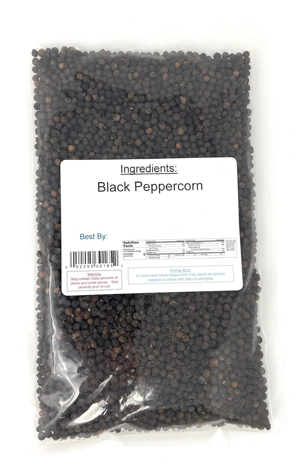 Peppercorns Black Gourmet, Whole, 8 Ounce