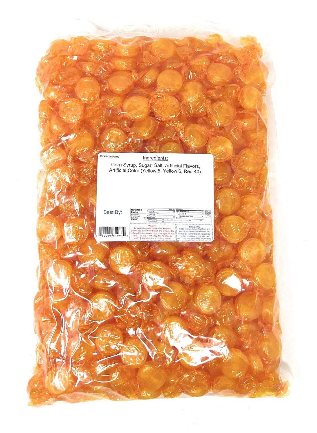 Butterscotch Buttons, Wrapped Hard Candy