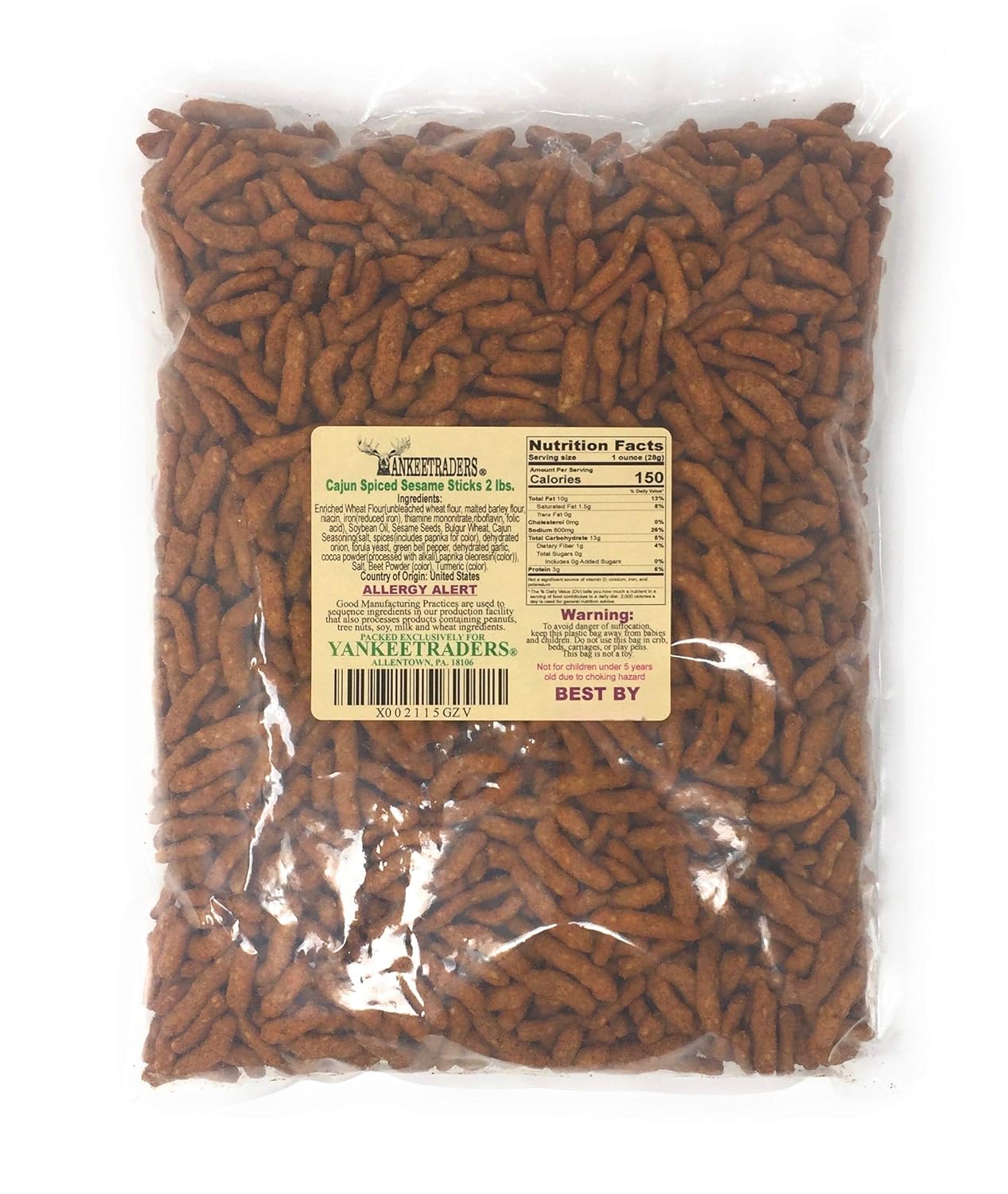 🌶️ Hot Cajun Sesame Sticks – Bold & Spicy Snack