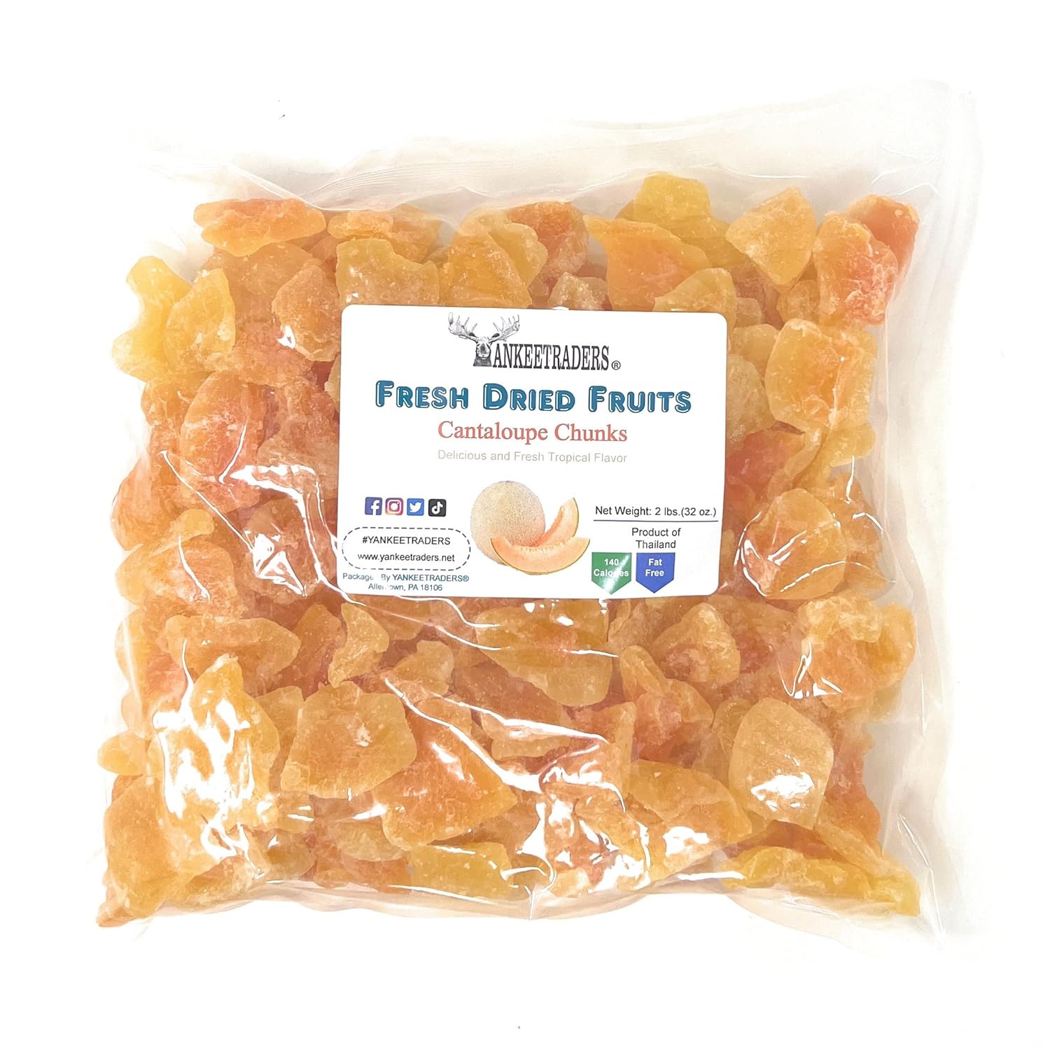 Dried Cantaloupe Slices - Premium Sweet Fruit Snack