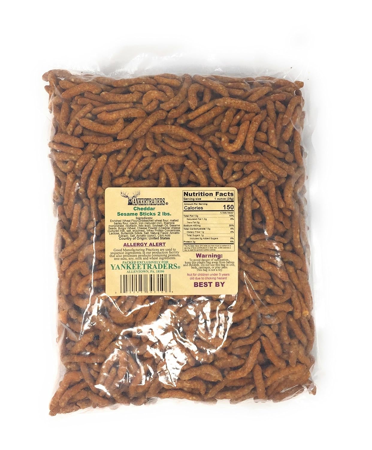 🧀 Cheddar Sesame Sticks – Crunchy Savory Snack