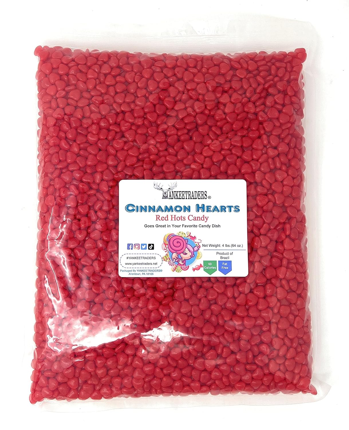 Red Hots Cinnamon Hearts Candy