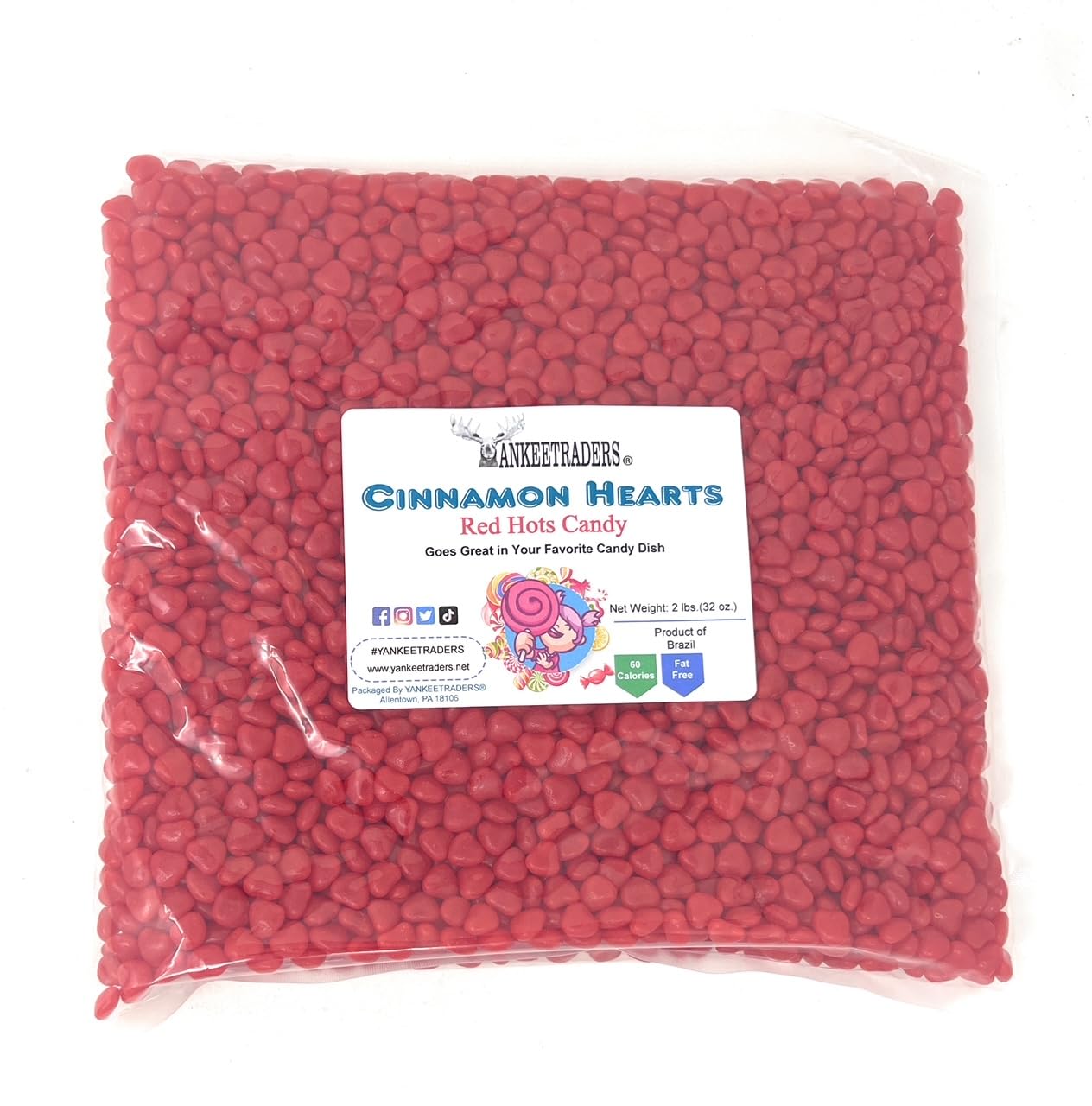 Red Hots Cinnamon Hearts Candy