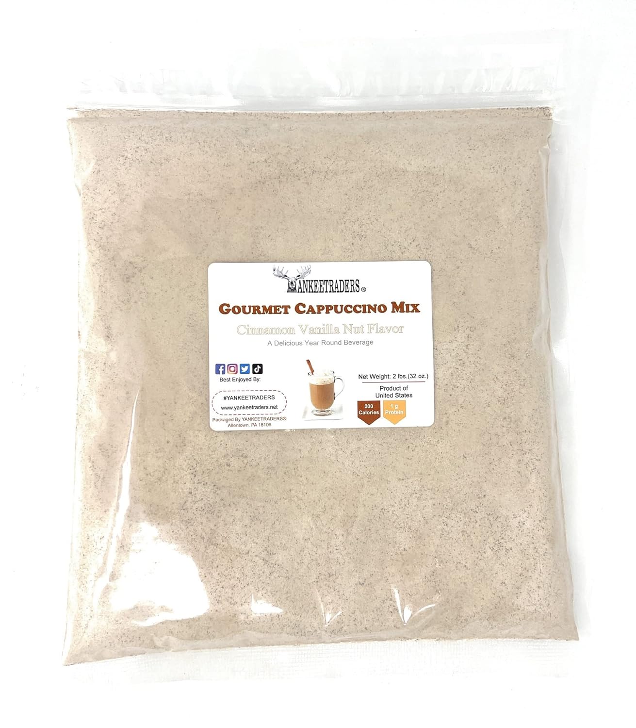 Cinnamon Vanilla Nut Cappuccino, Latte Mix