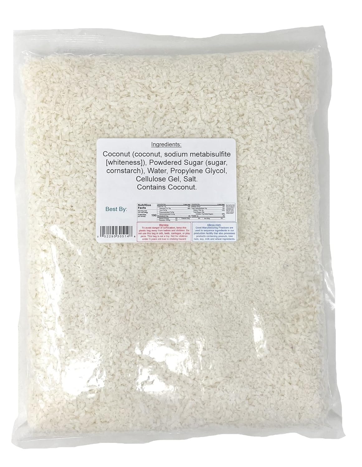 Fancy Flaked Sweetened Coconut - Premium Shredded Coconut for Baking