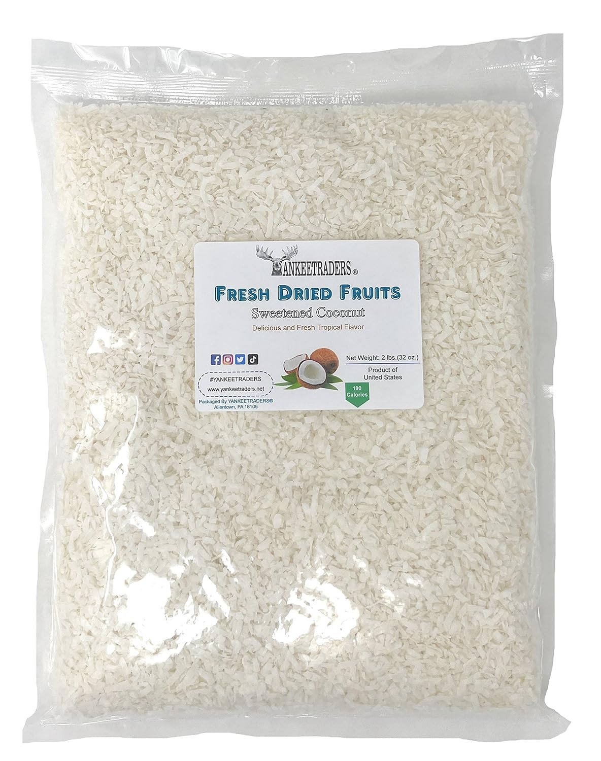 Fancy Flaked Sweetened Coconut - Premium Shredded Coconut for Baking