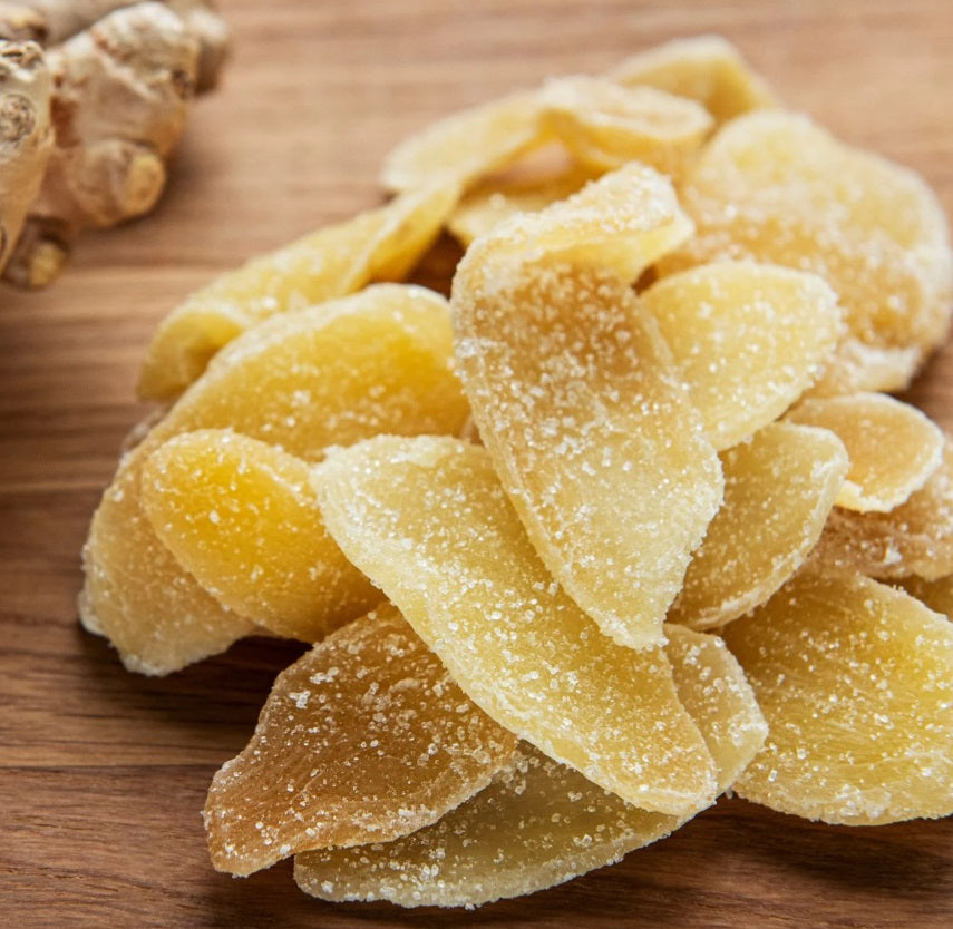 Crystallized Ginger Slices - Premium Imported Dried Ginger