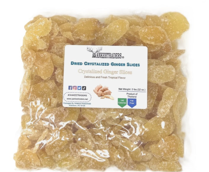 Crystallized Ginger Slices - Premium Imported Dried Ginger