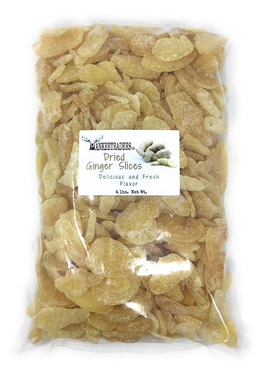 Crystallized Ginger Slices - Premium Imported Dried Ginger